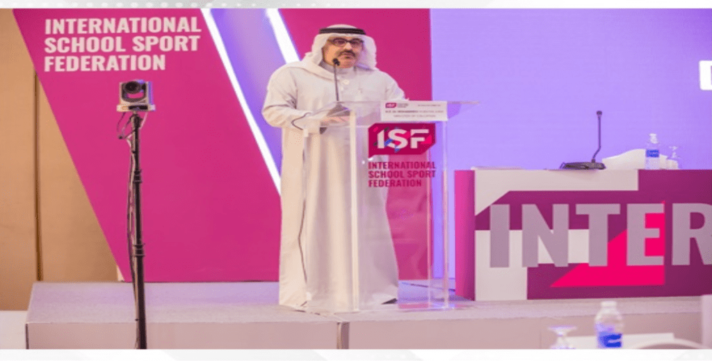 Education Minister delivers Bahrain’s address at ISF General Assembly meeting