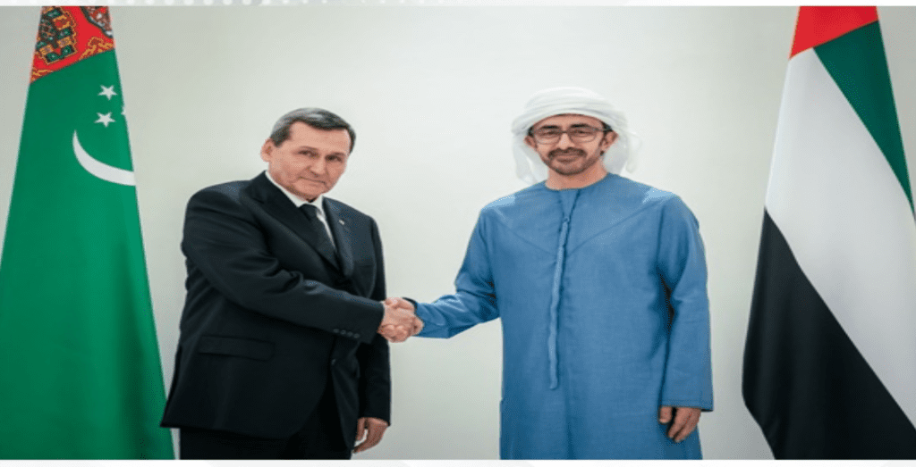 HH Sheikh Abdullah bin Zayed receives Turkmenistan Deputy Chairman of Cabinet of Ministers
