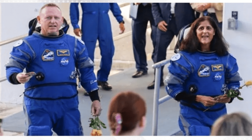 NASA astronauts head home on SpaceX capsule after drawn-out space station stay