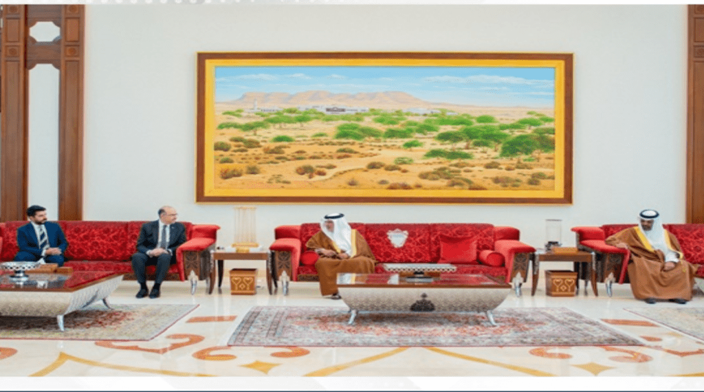 HRH the Crown Prince and Prime Minister meets with the Legal Affairs Minister and Acting Labour Minister