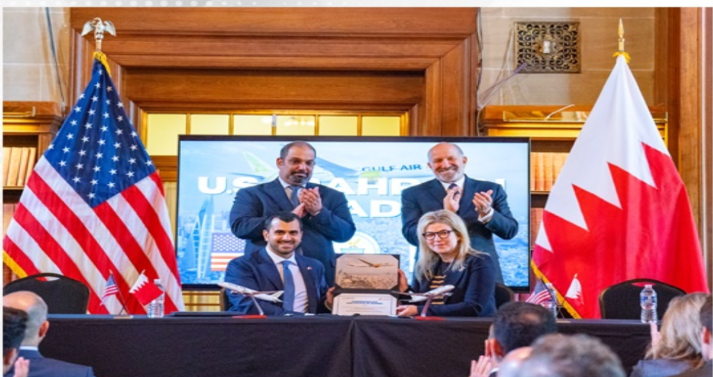 Gulf Air signs $4.6 billion agreement with Boeing to purchase 18 Boeing 787 Dreamliners during HRH the Crown Prince and Prime Minister’s US visit