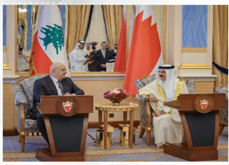HM King receives HE Lebanese President