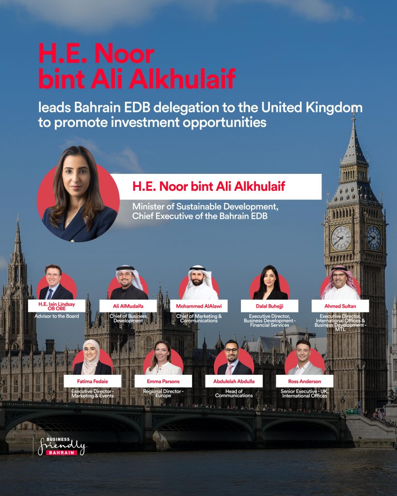 Bahrain EDB Attracts Over USD 250 Million in Investment from the UK