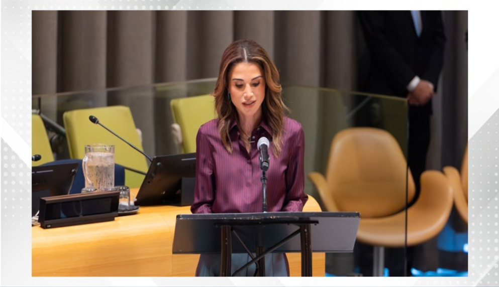 Queen Rania denounces gaps in global support for women at UN Headquarters