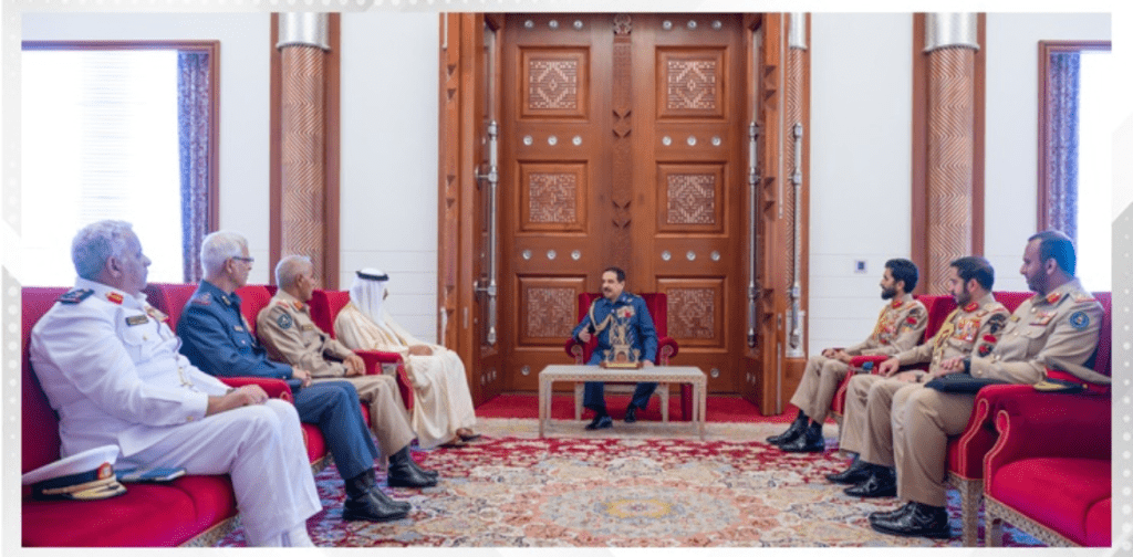 HM King meets BDF Commander in Chief, senior officers