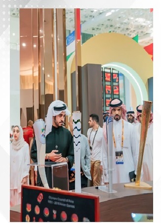 HH Shaikh Khalid bin Hamad inspects preparations at Exhibition World Bahrain for Asian Youth Games