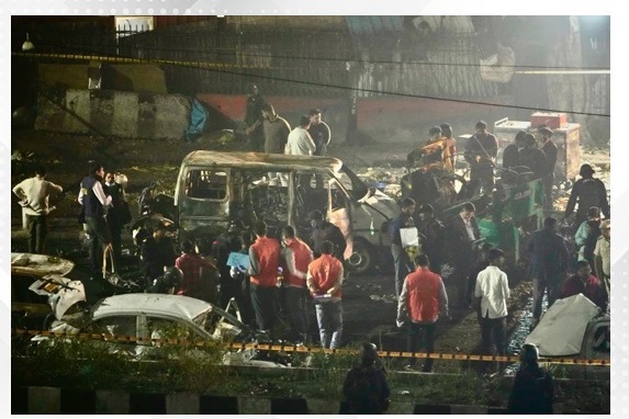 Car blast near New Delhi’s historic Red Fort kills at least 8 people