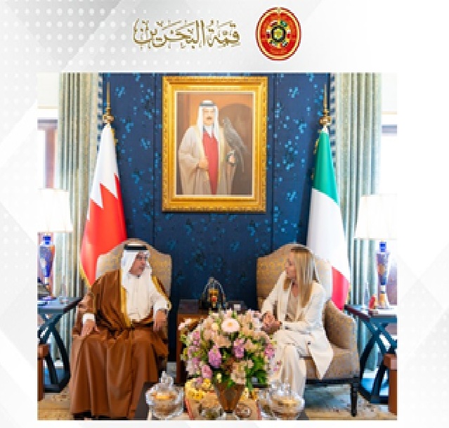 HRH the Crown Prince and Prime Minister meets with the President of the Council of Ministers of the Italian Republic