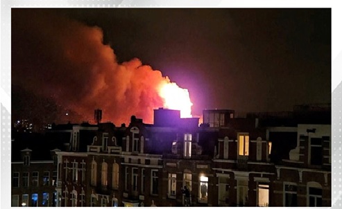 Fireworks accidents kill two in the Netherlands; fire destroys historic Amsterdam church