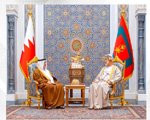 HRH the Crown Prince and Prime Minister meets with the Sultan of the Sultanate of Oman