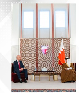 HRH the Crown Prince, Deputy Supreme Commander of the Armed Forces, and Prime Minister meets with the Secretary of State for Defence of the United Kingdom