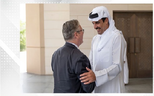 HH Amir of Qatar, UK Prime Minister discuss regional and international developments