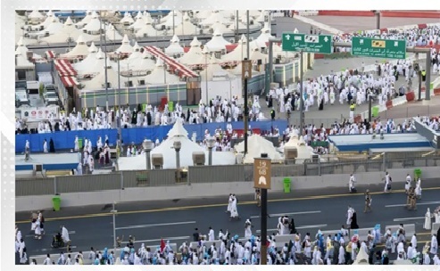 Pilgrims perform Stoning Ritual at Jamrat Al Aqaba in Mina