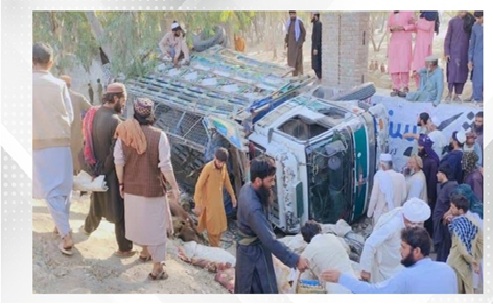 Truck overturn in eastern Afghanistan kills 20