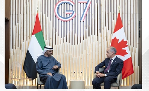 UAE President, Canadian Prime Minister discuss cooperation on sidelines of G7 Summit