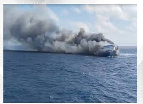 Indonesia ferry fire kills five, leaves 41 missing