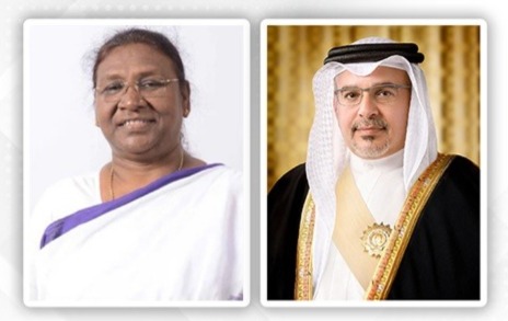 HRH the Crown Prince and Prime Minister congratulates the President of the Republic of India