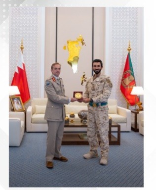 HH Nasser bin Hamad receives UK Deputy Chief of Defence Staff