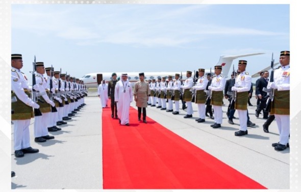 HRH the Crown Prince and Prime Minister arrives in Malaysia
